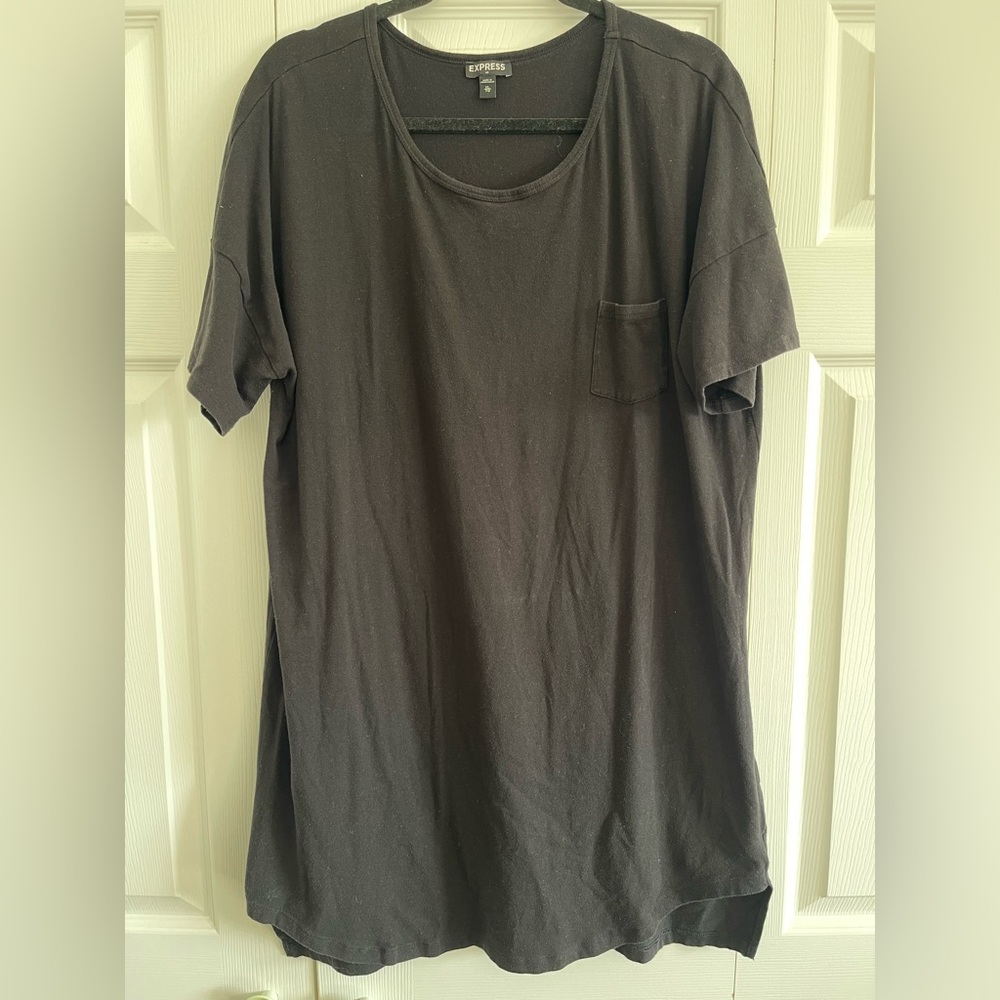 Express Black T-Shirt Dress